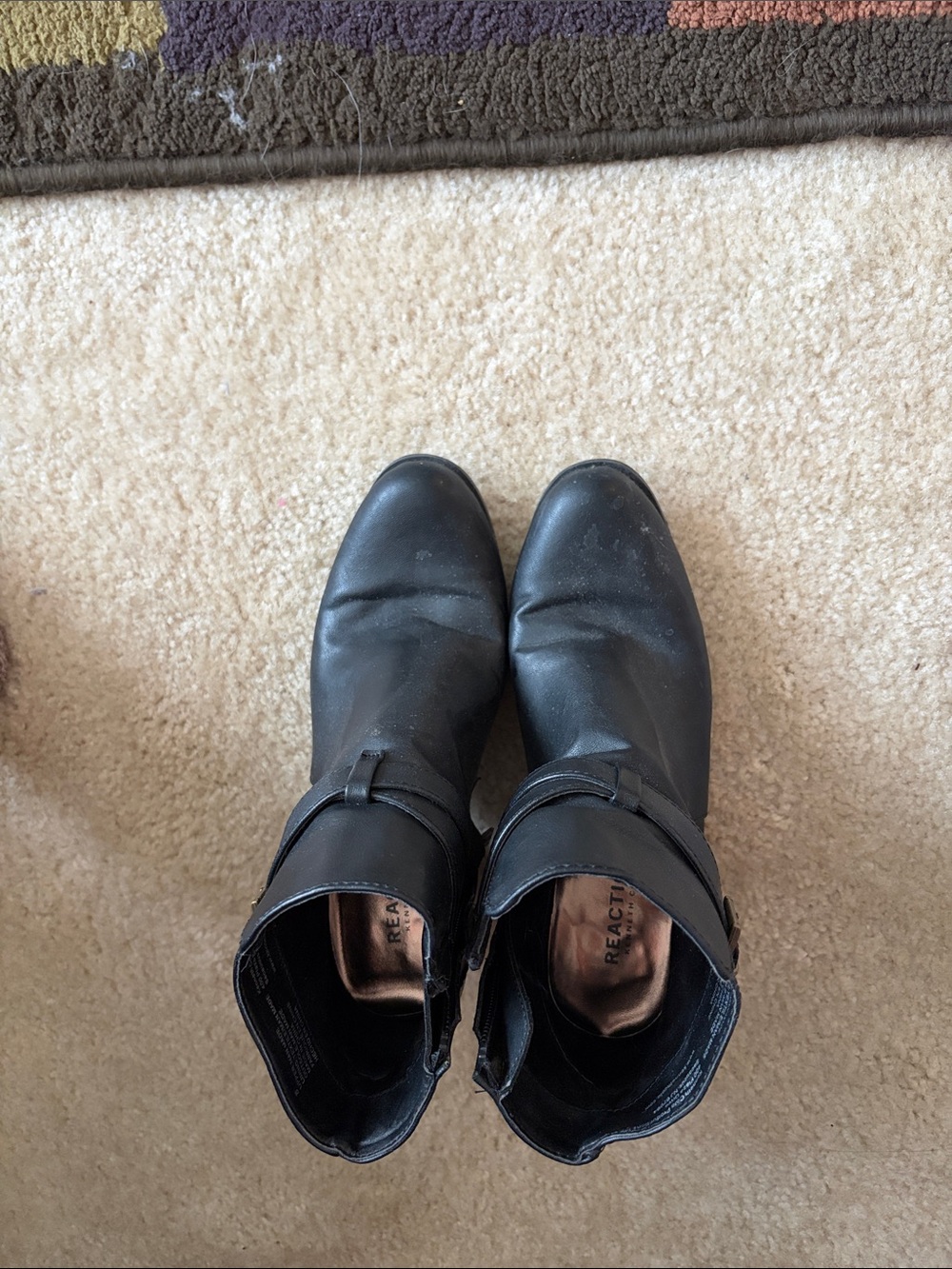 Reaction Kenneth Cole Black Ankle Booties